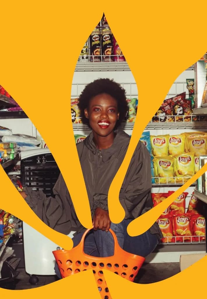 Mosolande brand artwork in yellow