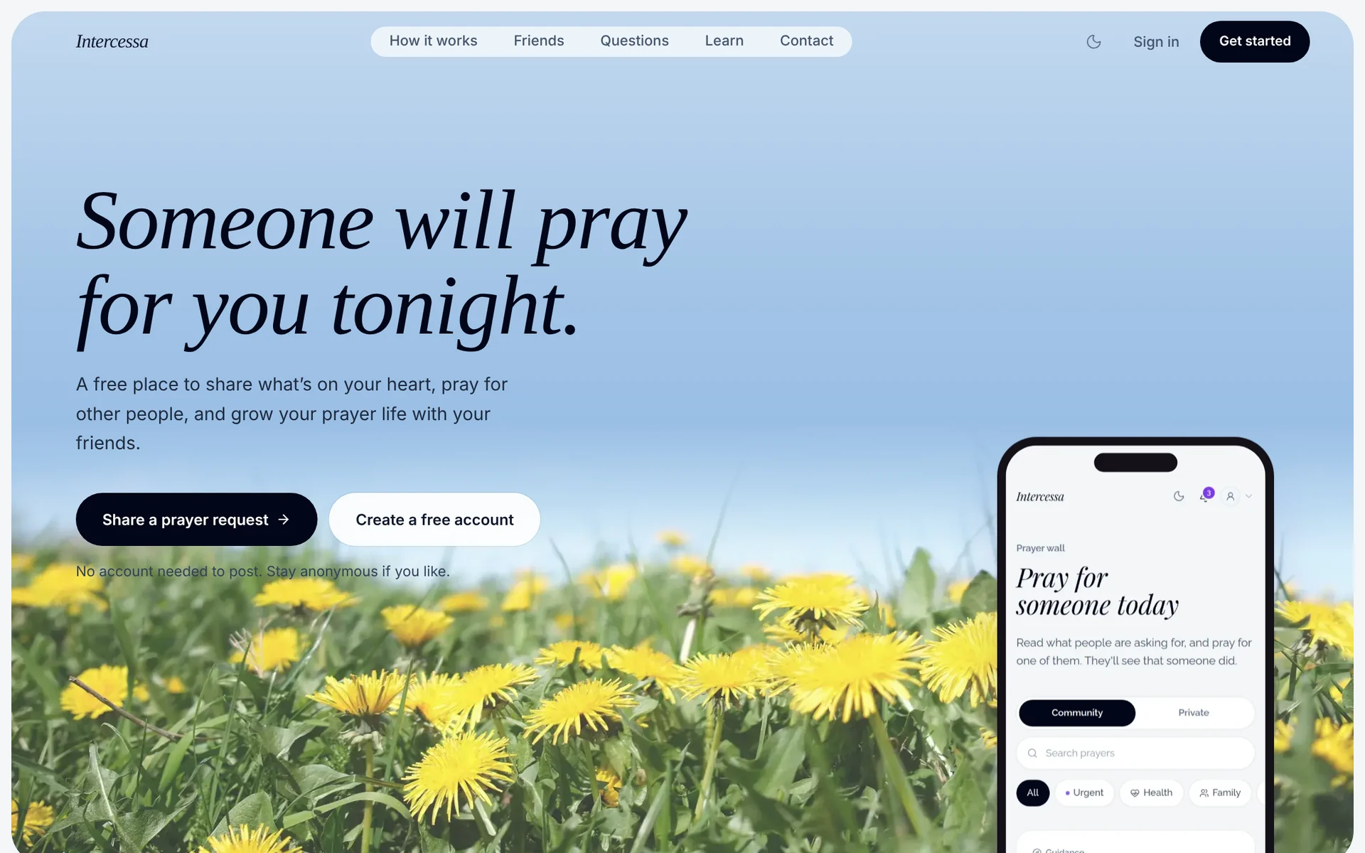 Intercessa home page